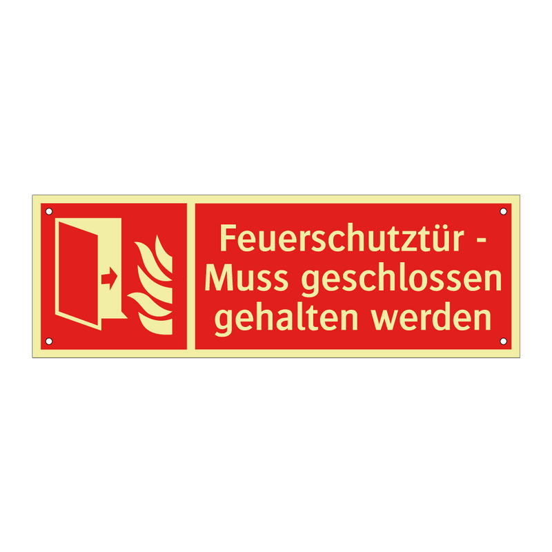 Feuerschutztür - Muss geschlossen gehalten werden