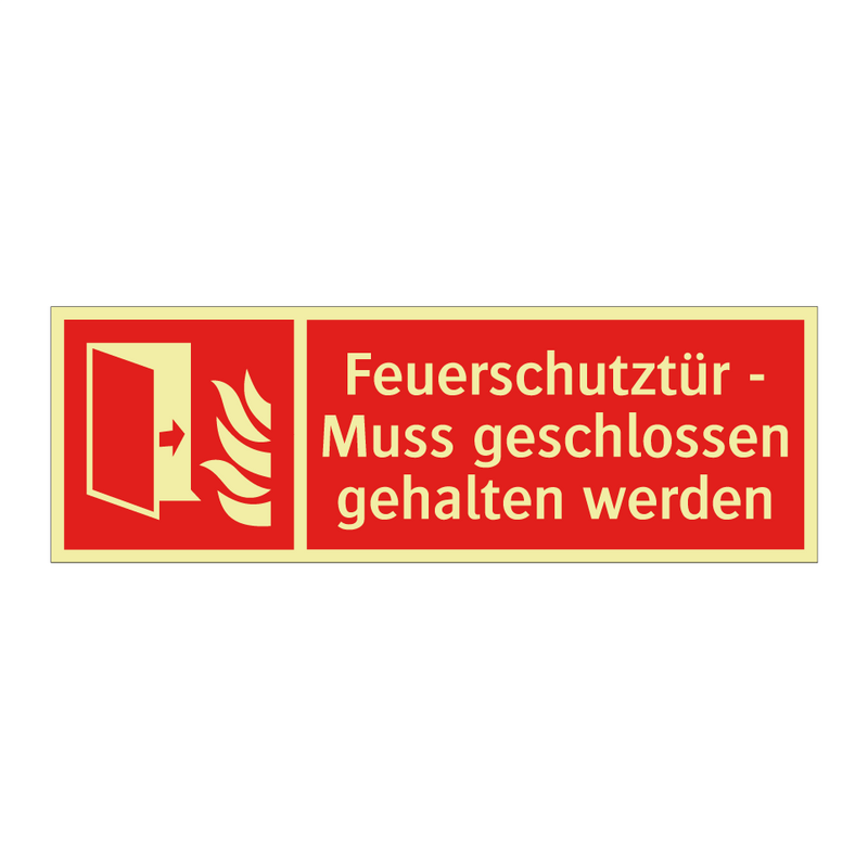 Feuerschutztür - Muss geschlossen gehalten werden