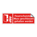 Feuerschutztür - Muss geschlossen gehalten werden