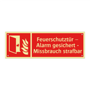 Feuerschutztür – Alarm gesichert - Missbrauch strafbar