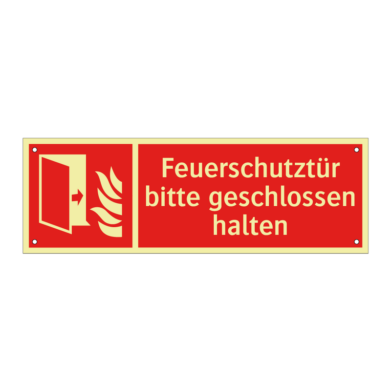 Feuerschutztür bitte geschlossen halten