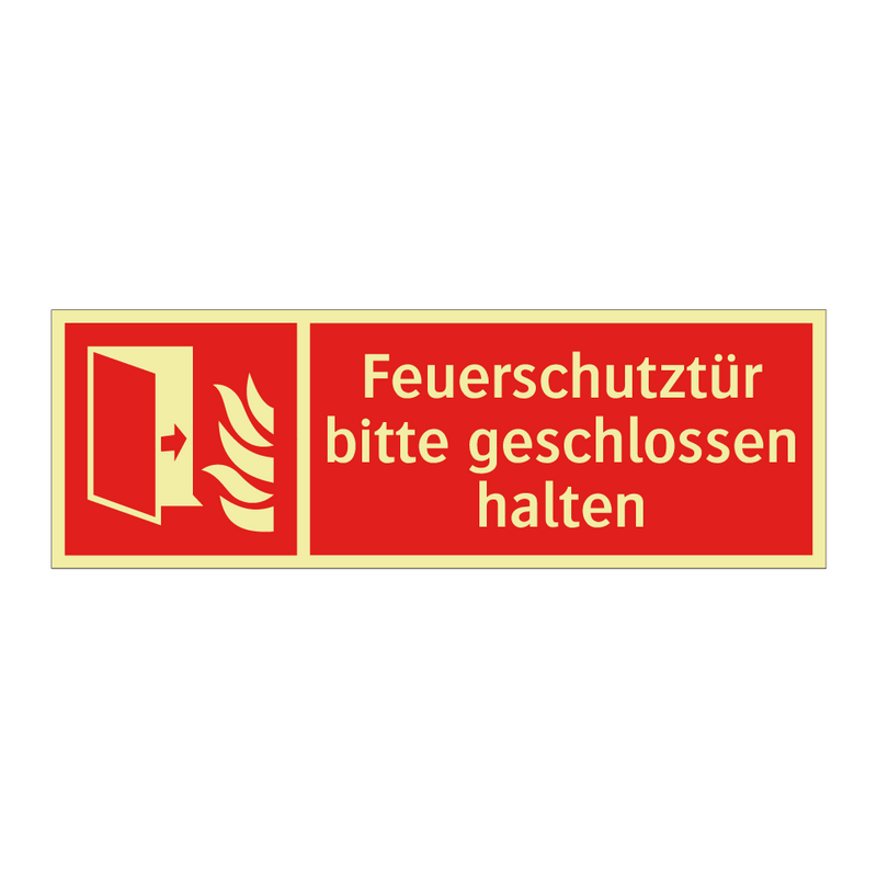 Feuerschutztür bitte geschlossen halten