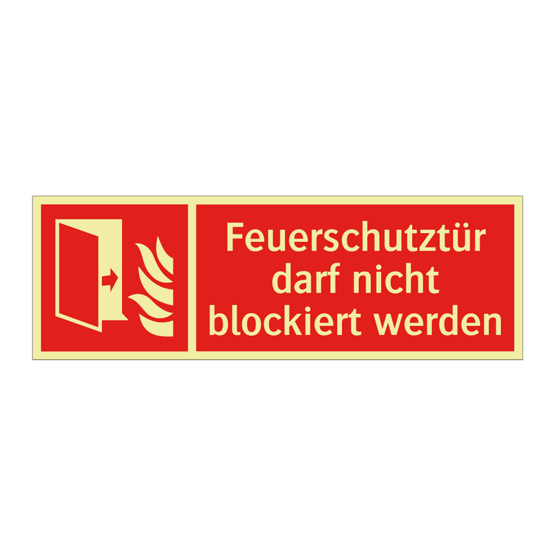 Feuerschutztür darf nicht blockiert werden
