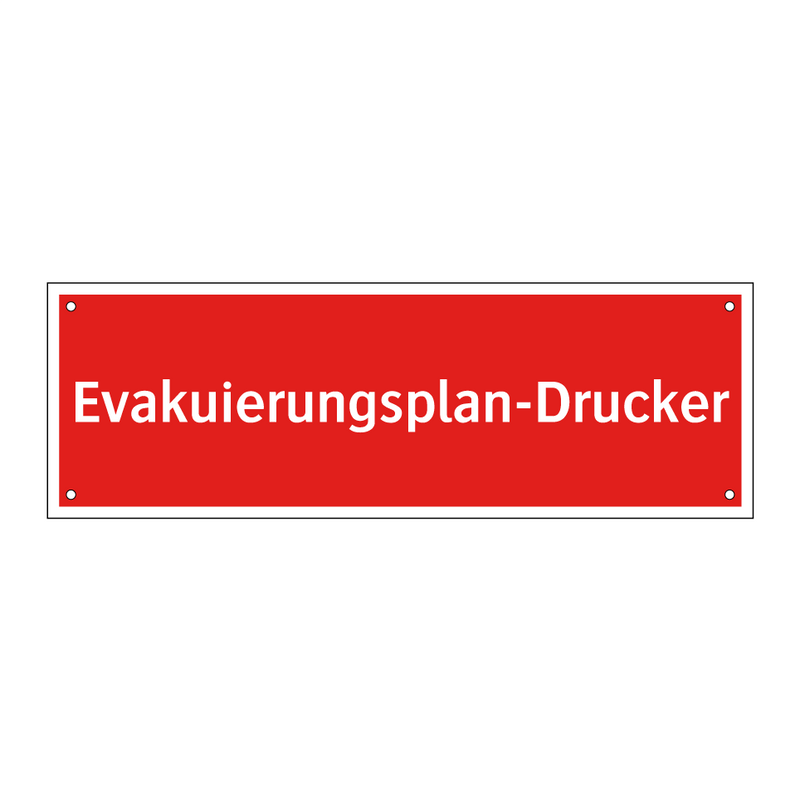 Evakuierungsplan-Drucker