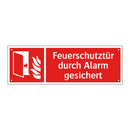Feuerschutztür durch Alarm gesichert