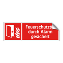 Feuerschutztür durch Alarm gesichert