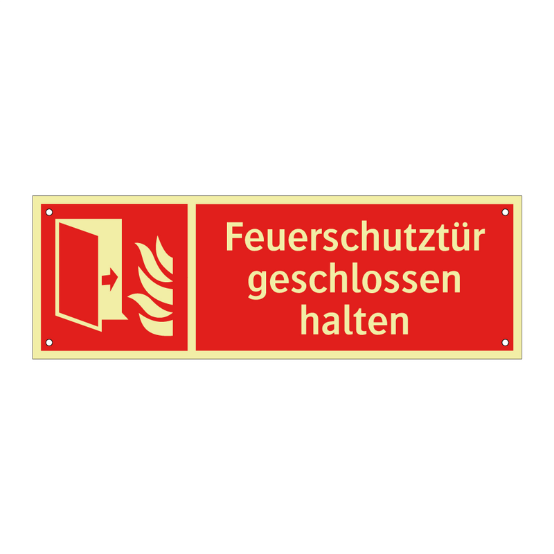 Feuerschutztür geschlossen halten