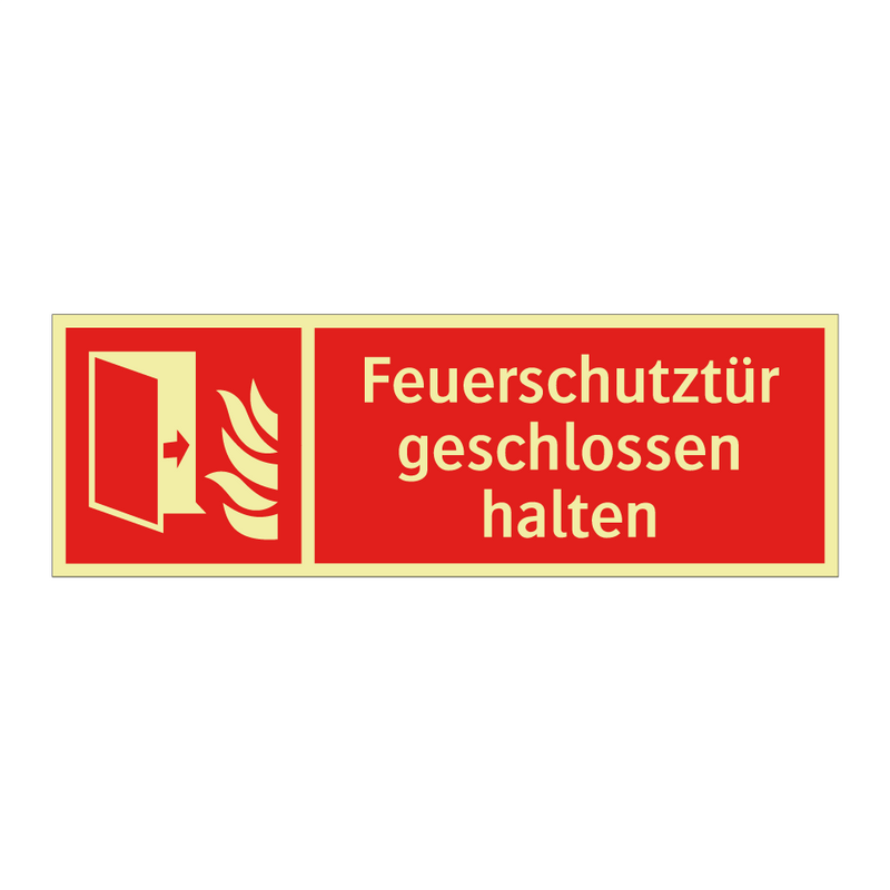 Feuerschutztür geschlossen halten