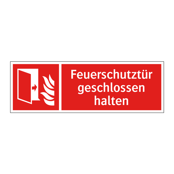 Feuerschutztür geschlossen halten