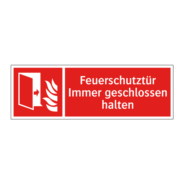Feuerschutztür Immer geschlossen halten