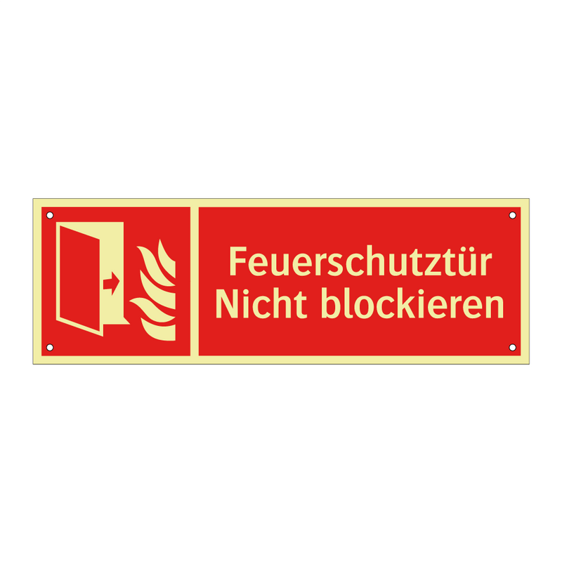 Feuerschutztür Nicht blockieren