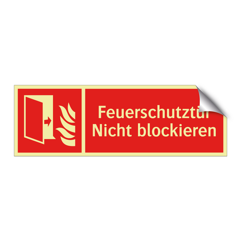 Feuerschutztür Nicht blockieren