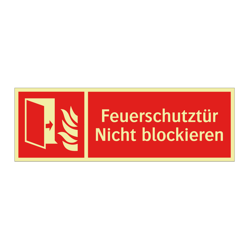 Feuerschutztür Nicht blockieren