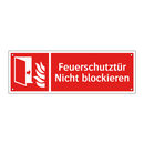 Feuerschutztür Nicht blockieren