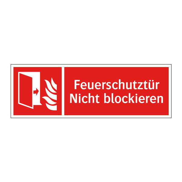 Feuerschutztür Nicht blockieren