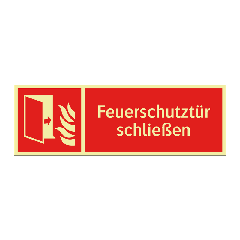 Feuerschutztür schließen