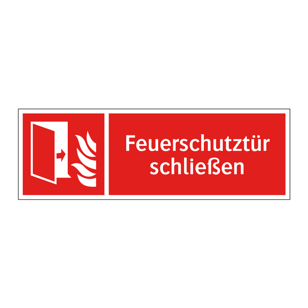 Feuerschutztür schließen