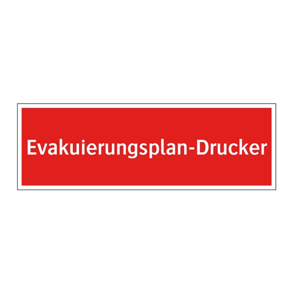 Evakuierungsplan-Drucker