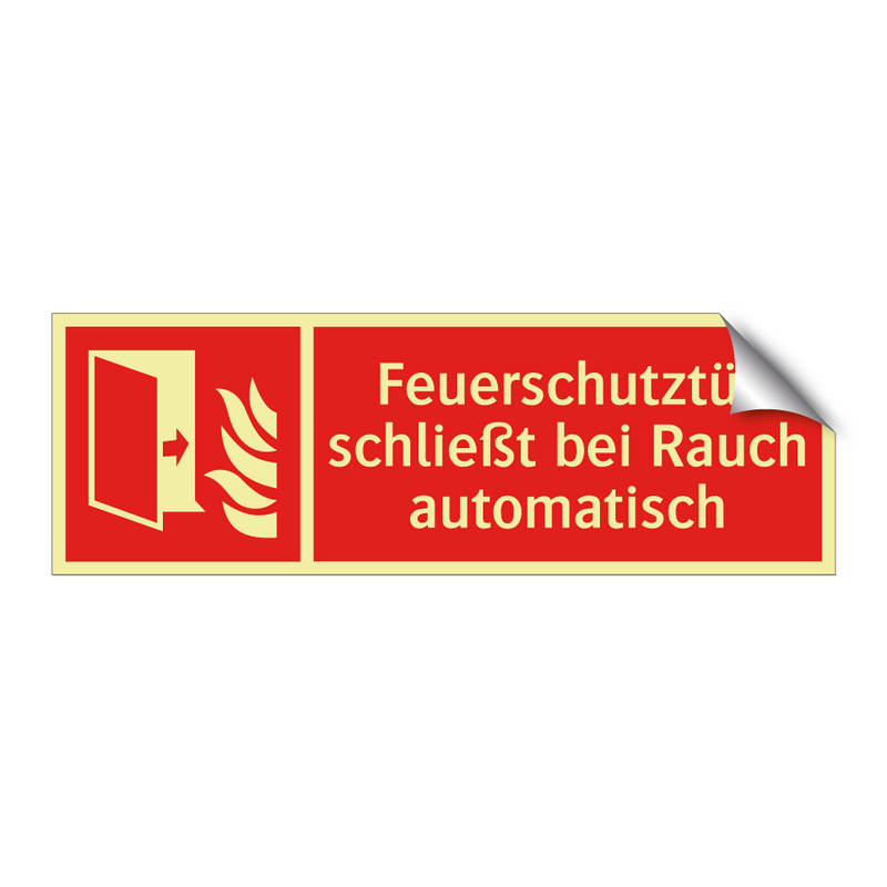 Feuerschutztür schließt bei Rauch automatisch