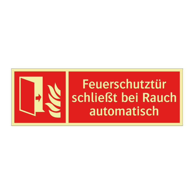 Feuerschutztür schließt bei Rauch automatisch