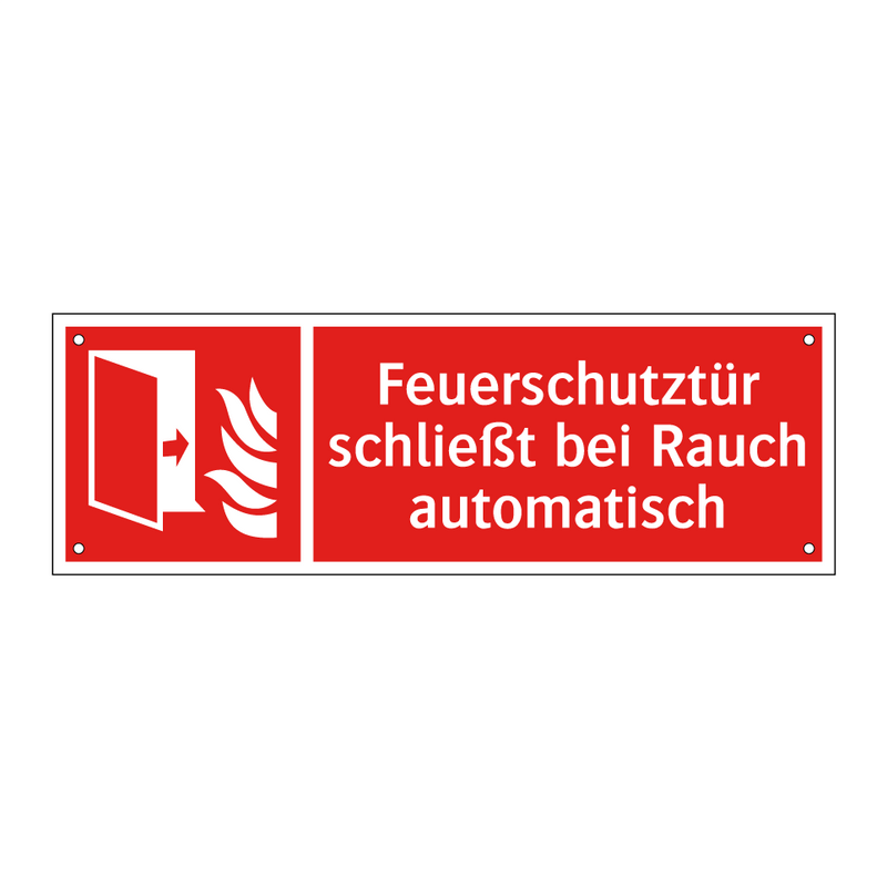 Feuerschutztür schließt bei Rauch automatisch