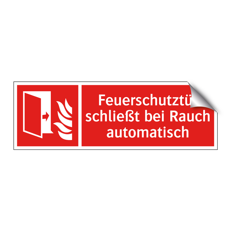 Feuerschutztür schließt bei Rauch automatisch