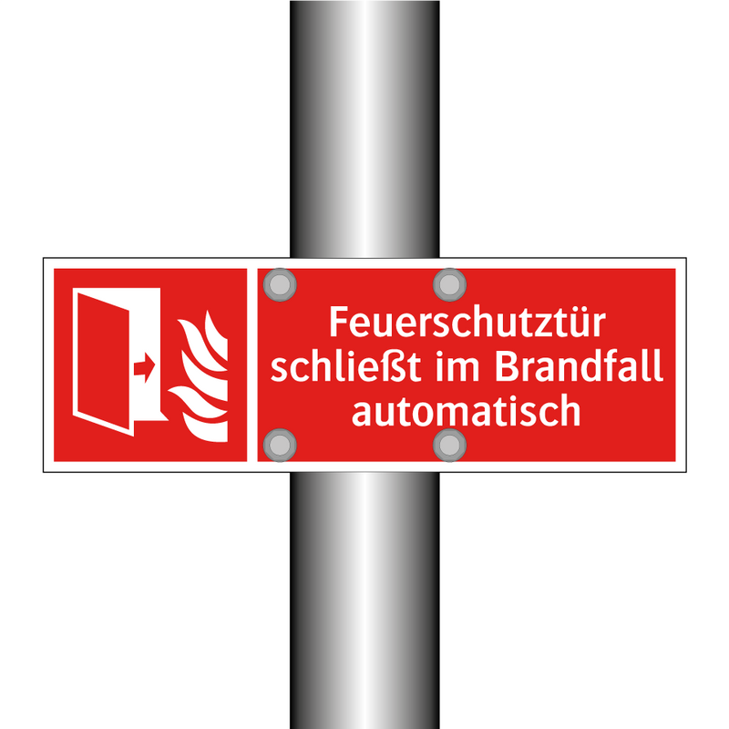 Feuerschutztür schließt im Brandfall automatisch