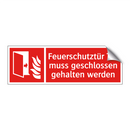 Feuerschutztür Tür muss geschlossen gehalten werden