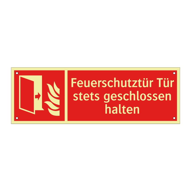 Feuerschutztür Tür stets geschlossen halten