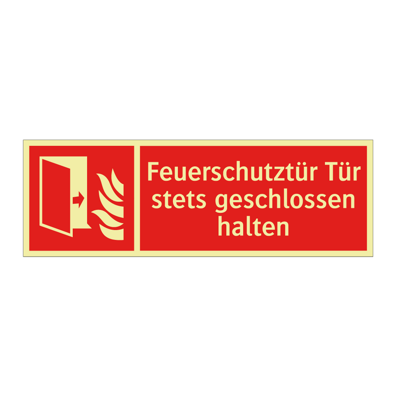 Feuerschutztür Tür stets geschlossen halten