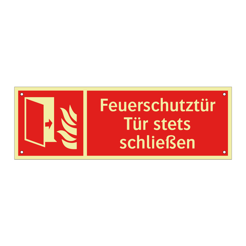 Feuerschutztür Tür stets schließen