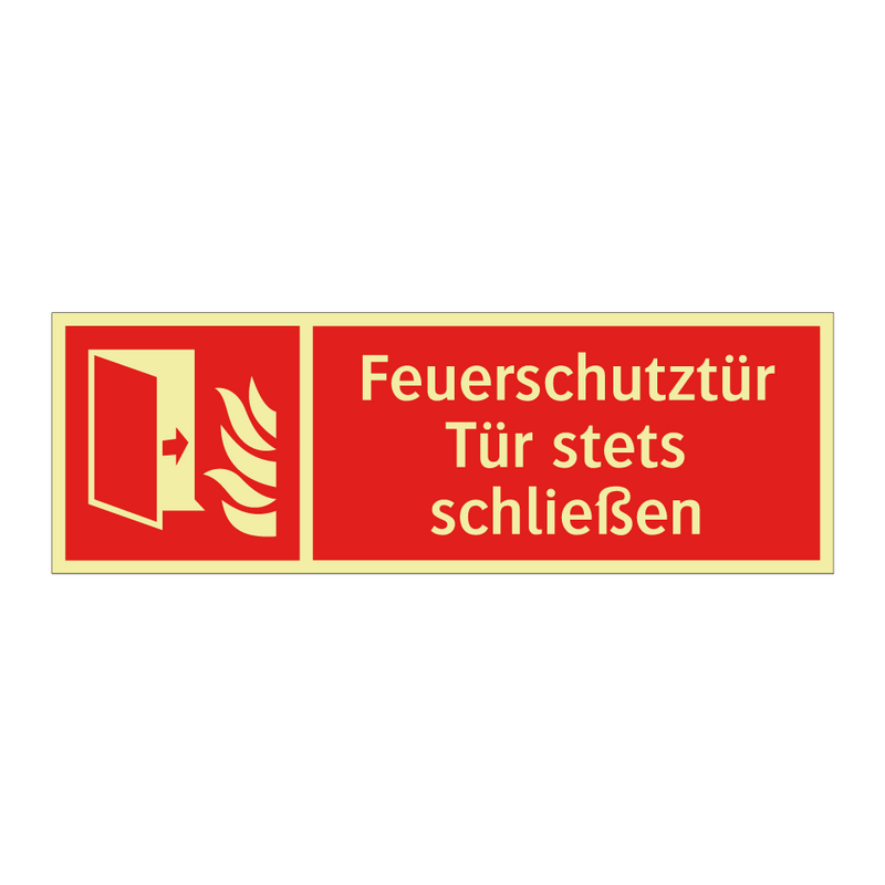 Feuerschutztür Tür stets schließen