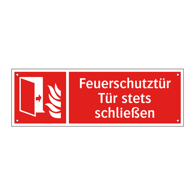 Feuerschutztür Tür stets schließen