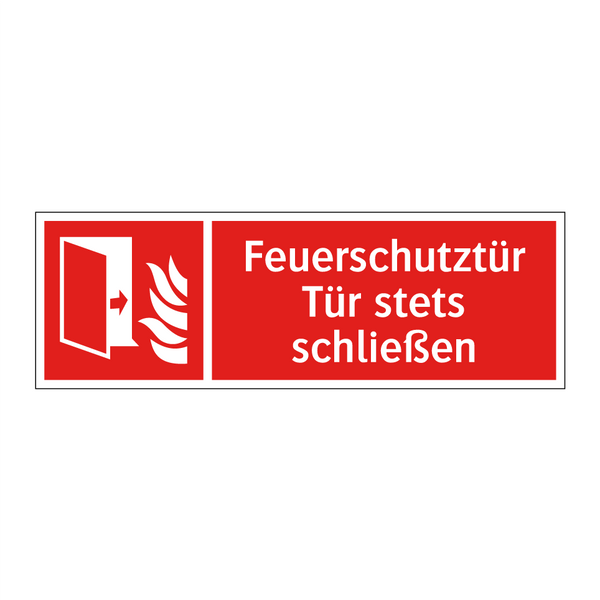 Feuerschutztür Tür stets schließen