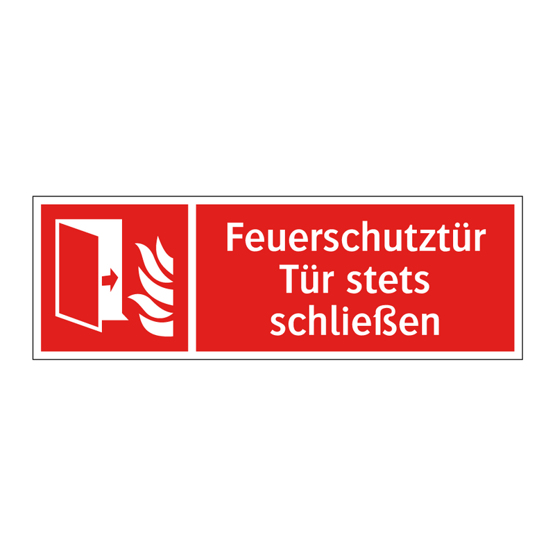 Feuerschutztür Tür stets schließen