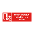 Feuerschutztür, geschlossen halten