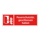 Feuerschutztür, geschlossen halten