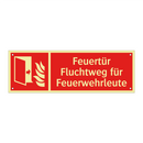 Feuertür Fluchtweg für Feuerwehrleute