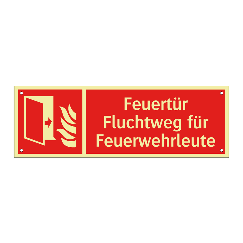 Feuertür Fluchtweg für Feuerwehrleute