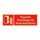 Feuertür Fluchtweg für Feuerwehrleute