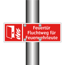 Feuertür Fluchtweg für Feuerwehrleute