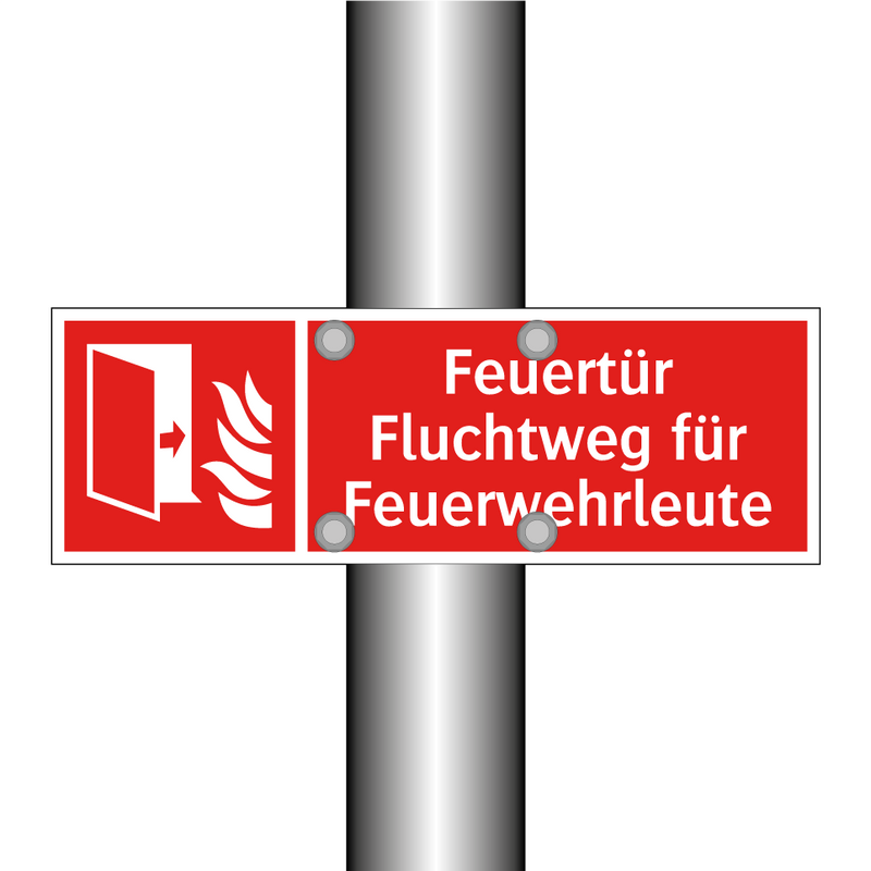 Feuertür Fluchtweg für Feuerwehrleute