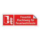 Feuertür Fluchtweg für Feuerwehrleute
