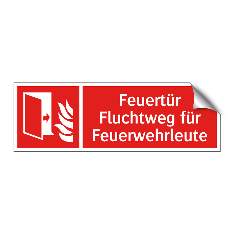 Feuertür Fluchtweg für Feuerwehrleute