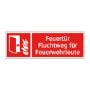 Feuertür Fluchtweg für Feuerwehrleute
