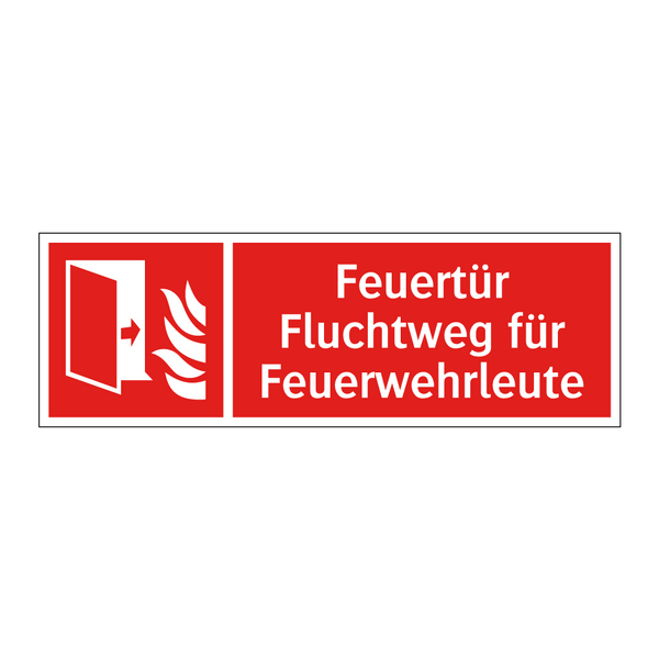 Feuertür Fluchtweg für Feuerwehrleute