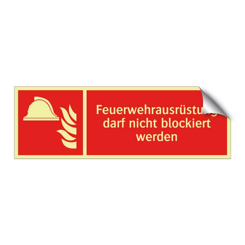 Feuerwehrausrüstung darf nicht blockiert werden