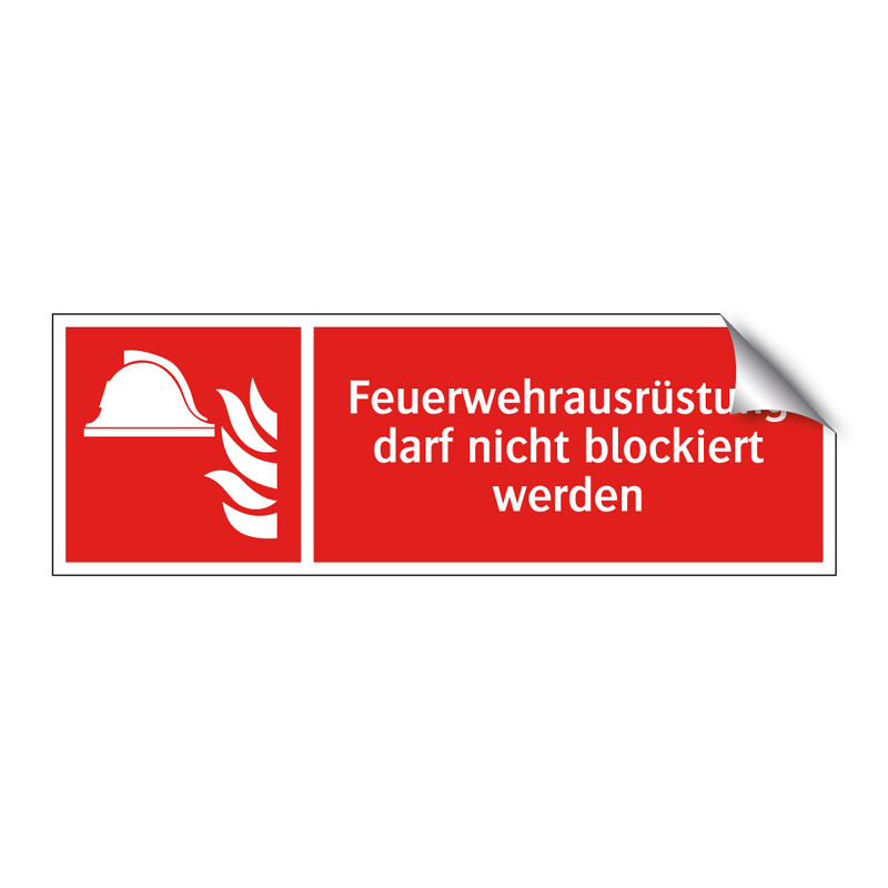 Feuerwehrausrüstung darf nicht blockiert werden