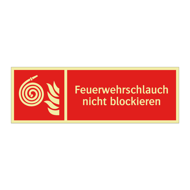 Feuerwehrschlauch nicht blockieren
