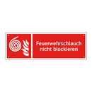Feuerwehrschlauch nicht blockieren